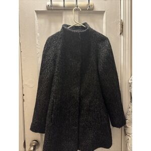 Anne Klein Wool Blend Black‎ Winter Women's Coat Size Medium